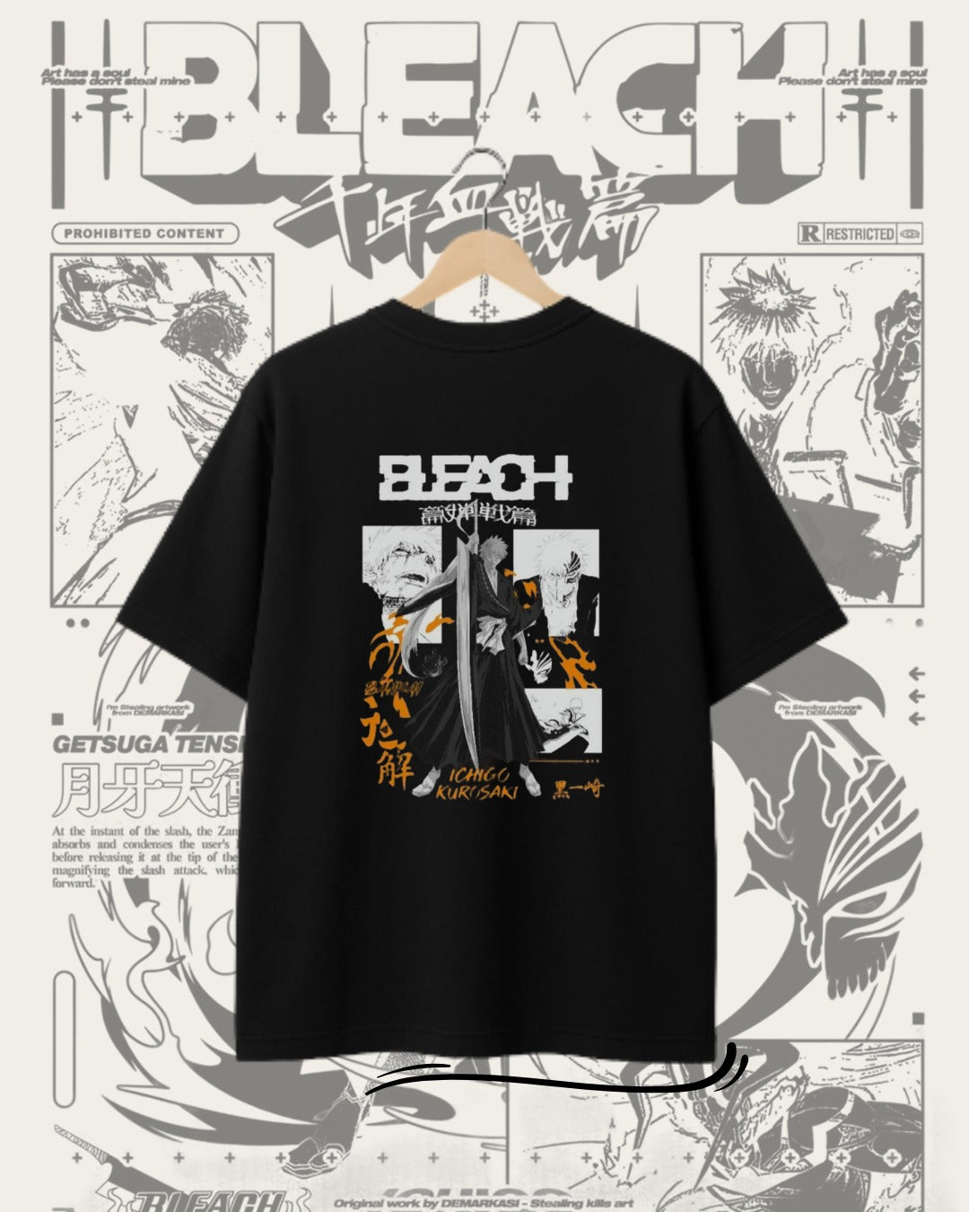 Polo Oversize Ichigo Kurosaki – Bleach