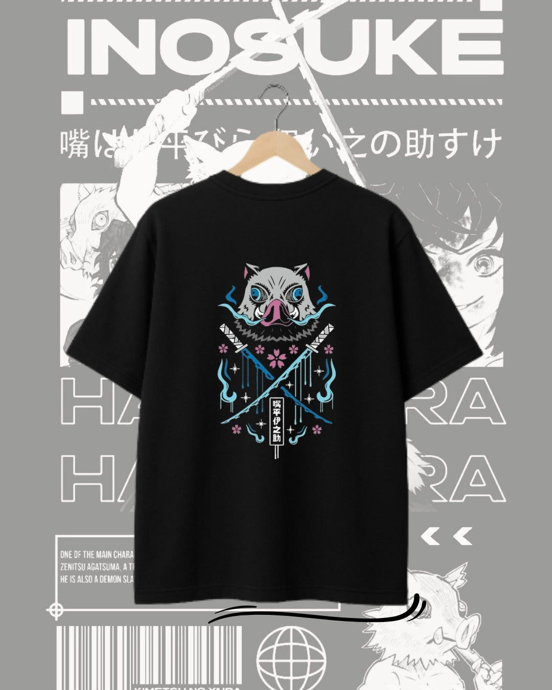 Polo Oversize Inosuke – Demon Slayer